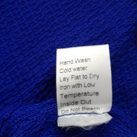 Misook Cobalt Blue Knit Jacket Petite Large - PL - Picture 12 of 15